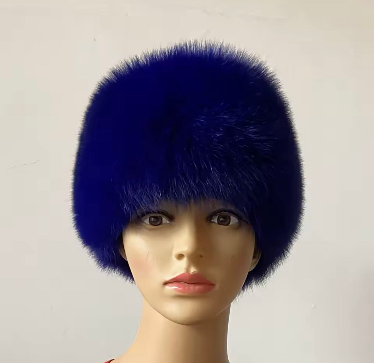 'Royal Blue' Fox Fur Headband