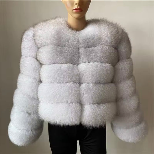 ‘White’ Fox Fur Coat