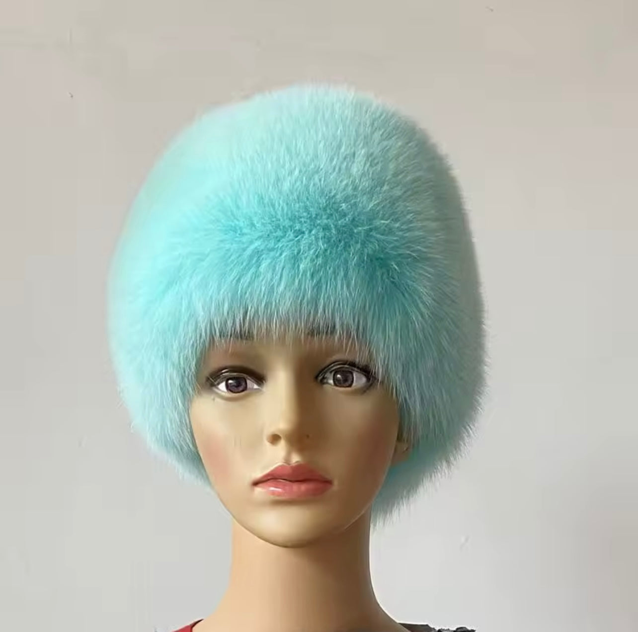 'Mint Green' Fox Fur Headband