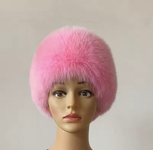 'Pink' Fox Fur Headband